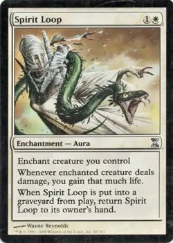 Spirit Loop Time Spiral Magic The Gathering VLP MTG Card - Image 1