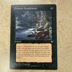 Magic the Gathering Demonic Consultation LP - Ice Age MTG ~ Free Shipping - Image 1