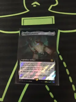 MTG Magic The Gathering Phial Of Galadriel Surge Foil Ext. Art Artifact - Image 1