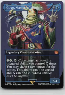 MTG Gogo, Master of Mimicry (Borderless) Foil NM FINAL FANTASY Magic 377 - Image 1