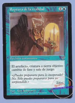 Reality Ripple Spanish Mtg MISPRINT. Printed with Shaper guildmage picture - Image 1