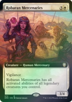 Robaran Mercenaries Extended Art FOIL Dominaria United Commander MTG Rare - Image 1