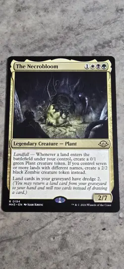 The Necrobloom Modern Horizons 3 Regular Legendary Creature Rare MTG NM - Image 1