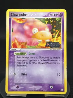 Pokemon TCG Slowpoke 76/109 Team Rocket Returns Reverse Holo Stamped LP - Image 1