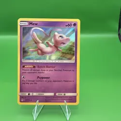 2019 Pokemon SM Unbroken Bonds Mew Holo Rare #76/214 - Image 1