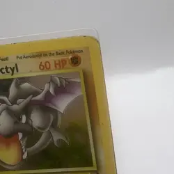 Pokemon TCG Aerodactyl Fossil Set Holo Card 1/62 Rare (HP) - Image 4