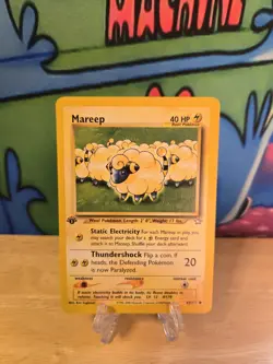 Pokemon Tcg Neo Genesis WOTC VLP Regular Mareep [1st Edition] #65 - Image 1