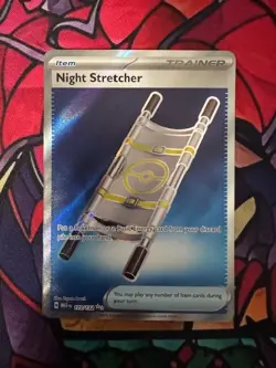 TCG Pokemon Night Stretcher 173/132 Full Art Ultra Rare ME01: Mega Evolutions NM - Image 1