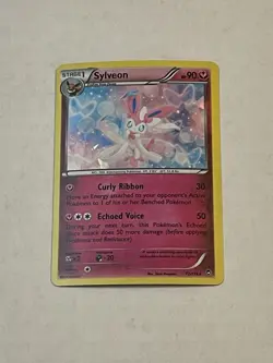 Pokemon TCG Sylveon 72/111 XY Furious Fists Cracked Ice Holo Rare 2014 LP - Image 3