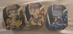 Pokemon TCG Eevee Evolutions Sealed Tin Set of 3 | Jolteon, Flareon, & Vaporeon - Image 1