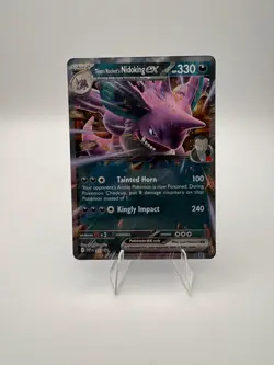 Pokemon TCG Team Rocket’s Nidoking Ex SVP 217 Black Star Promo NM - Image 1