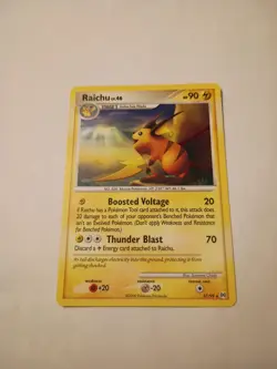 Pokemon TCG Raichu 27/99 Non-Holo Platinum Series Arceus Set 2009 - Image 1