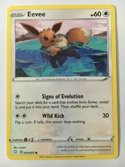 Pokemon - Eevee - 052/072 - Non Holo - Shining Fates - NM/M - NEW - Image 1