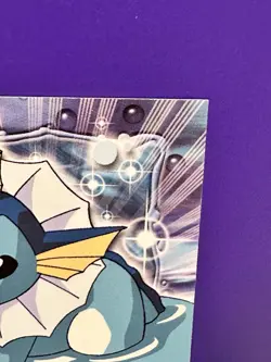 POKEMON 2000 TCG #134 VAPOREON TOPPS SERIES 3 BLUE LOGO NON-HOLO - Image 3