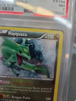 2015 POKEMON XY BLACK STAR PROMO RAYQUAZA #XY64 PSA 7 NM #115278929 (SWIRL) - Image 3