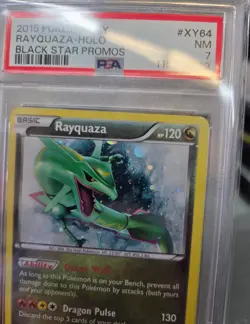 2015 POKEMON XY BLACK STAR PROMO RAYQUAZA #XY64 PSA 7 NM #115278929 (SWIRL) - Image 4
