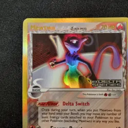 Mewtwo Reverse Holo Stamped EX Delta Species 12/113 Pokemon TCG - NM - Image 3