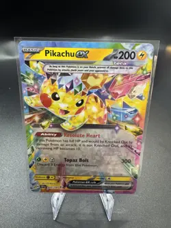Pokemon Pikachu Ex Pikachu Double Rare Holo 057/191 Surging Sparks - Image 1