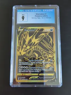 CGC 9 Mint Pokemon TCG Eternatus V Shining Fates SV121/SV122 Holo Shiny - Image 1