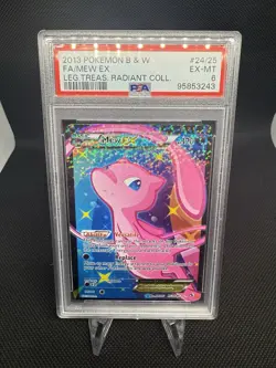 Mew EX RC24/RC25 PSA 6 2013 Pokemon Black & White Legendary Treasures Radiant - Image 1