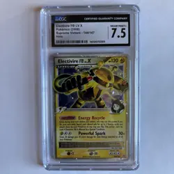 2009 POKEMON SUPREME VICTORS HOLO #144/147 ELECTIVIRE FB LV.X CGC 7.5 - Image 1
