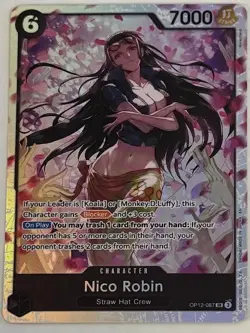 Nico Robin OP12-087 One Piece Legacy of the Master Foil ENGLISH Super Rare - Image 1