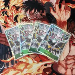 Carrot EB04-013 SR PLAYSET (4) The Azure Seas Seven One Piece CCG ENGLISH OP14 - Image 1