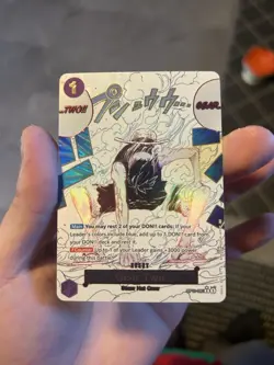 One Piece TCG English OP11-080 Gear Two Alt Art Manga Event Parallel NM/M - Image 1