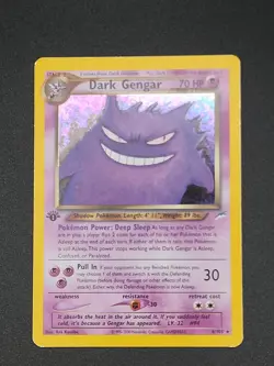 Pokemon Cards: Neo Destiny 1st Edition Rare Holo: Dark Gengar 6/105 CLEAN - Image 2