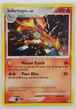 Lot of 5 Cards Monferno and Infernape Holo and Reverse Holo 56/140 and 5/130 - Image 3