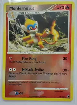 Lot of 5 Cards Monferno and Infernape Holo and Reverse Holo 56/140 and 5/130 - Image 4