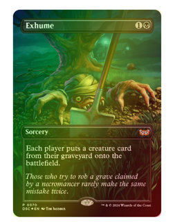 Exhume - Foil - Borderless Commander: Duskmourn - Image 1