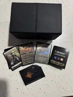 MTG Commander Deck Lord of the Rings Riders of Rohan Double Sleeved W/ Deck Box - Image 4