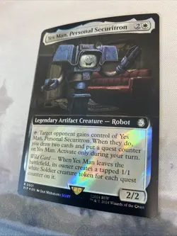 Yes Man, Personal Securitron (0901) Ext Art Surge Foil : MTG Fallout (PIP) NM/M - Image 4