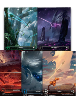 Edge of Eternities Regular Full Art Land Set MTG Magic - ALL LANDS BORDERLESS NM - Image 1