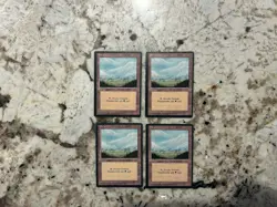 Mtg Fbb Plains x4 - Magic the Gathering Fbb Plains Lp - Image 1