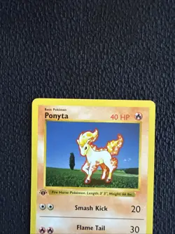 Pokemon Card - Ponyta Base Set (Shadowless) 60/102 1st Edition - Image 3
