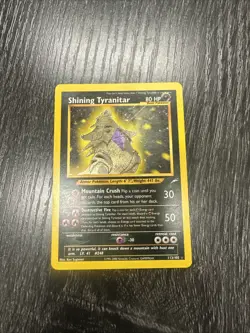 Pokemon Shining Tyranitar 113/105 Neo Destiny Holo Secret Rare Unlimited Card - Image 1