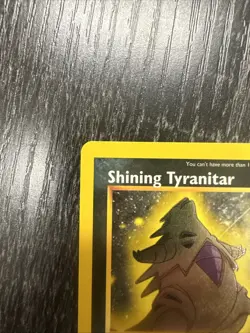 Pokemon Shining Tyranitar 113/105 Neo Destiny Holo Secret Rare Unlimited Card - Image 2