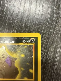 Pokemon Shining Tyranitar 113/105 Neo Destiny Holo Secret Rare Unlimited Card - Image 3