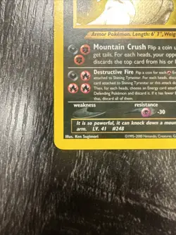 Pokemon Shining Tyranitar 113/105 Neo Destiny Holo Secret Rare Unlimited Card - Image 5