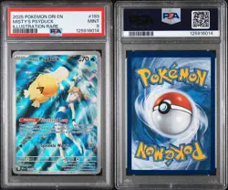 2025 Pokemon Destined Rivals Misty's Psyduck PSA 9 Mint #193 Englisch - Image 1