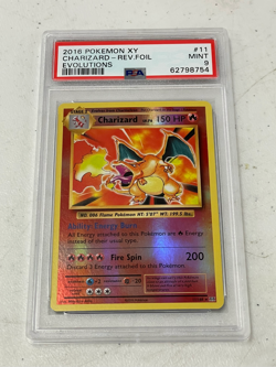 2016 Pokemon XY Evolutions Charizard Reverse Holo Foil #11/108 PSA 9 - Image 1