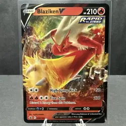 Blaziken V 020/198 SWSH06: Chilling Reign Ultra Rare Holo Pokemon TCG Card NM - Image 1