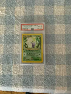 Pokemon 1st Edition Jumpluff Holo-Rare SWIRL!! Neo Genesis 7/111 - PSA 8 NM-MT! - Image 4