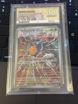 Karrablast ACE 10 Pokemon TCG Black Bolt Rare Art English Edition Gem Mint - Image 1