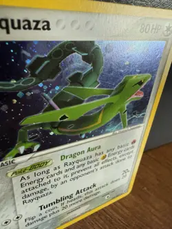 Pokemon TCG Rayquaza EX Deoxys Holo Rare 22/107 #22 LP - Image 2