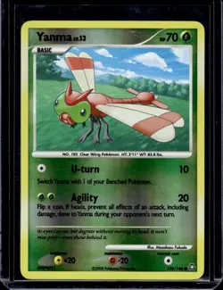 Yanma 128/146 Reverse Holo Legends Awakened 2008 Pokemon TCG (NM) - Image 1