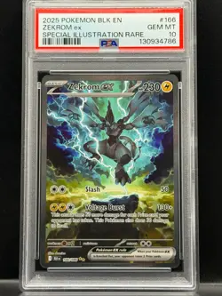 Zekrom EX Black Bolt SIR Special Illustration Rare #166 PSA 10 Gem Mint Pokemon - Image 1