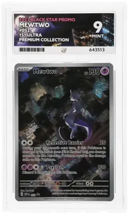 Mewtwo 151 UPC #052 | Ace Grading Mint 9 Slab | Pokemon TCG - Image 1